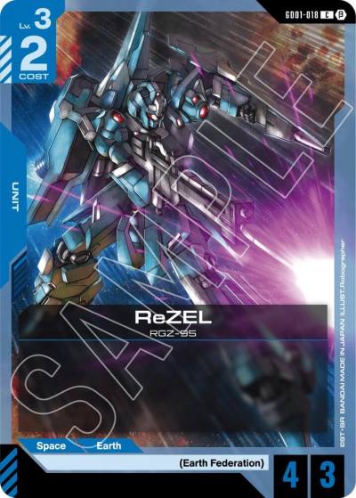 ReZEL GD01-018 Edition Beta Gundam card