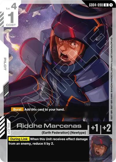 riddhe marcenas GD04-098 Phantom Aria Gundam card