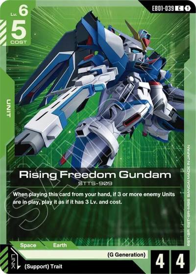 rising freedom gundam EB01-039 Eternal Nexus Gundam card