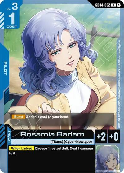 rosamia badam GD04-082 Phantom Aria Gundam card