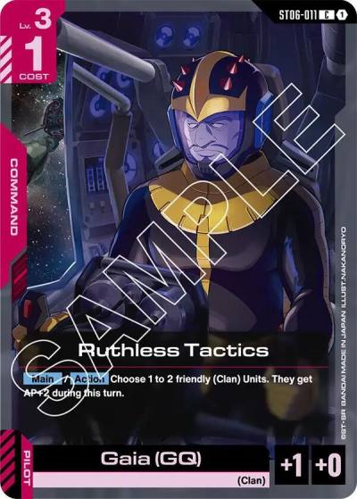 Ruthless Tactics ST06-011 Starter Deck 06: Clan Unity Gundam card