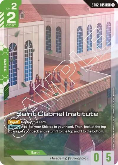 Saint Gabriel Institute (C+) ST02-015 Starter Deck 02: Wings of Advance Gundam card