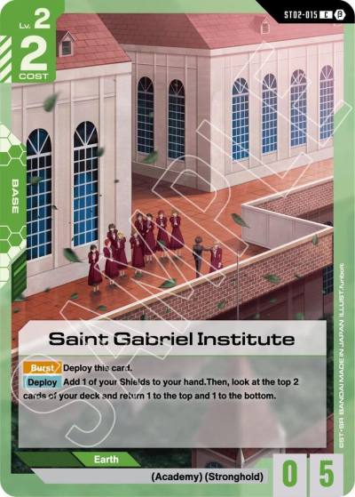 Saint Gabriel Institute ST02-015 Edition Beta Gundam card