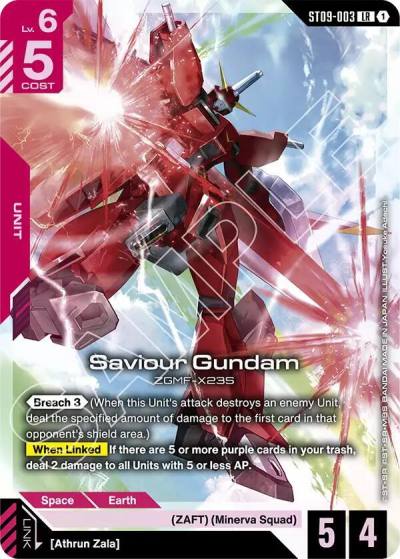 saviour gundam ST09-003 Starter Deck 09: Destiny Ignition Gundam card