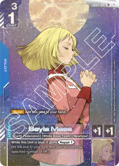 Sayla Mass (R+) GD01-087 Newtype Rising Gundam card