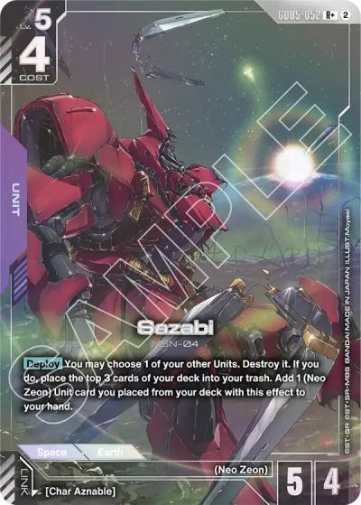 sazabi rplus GD05-052 Freedom Ascension Gundam card