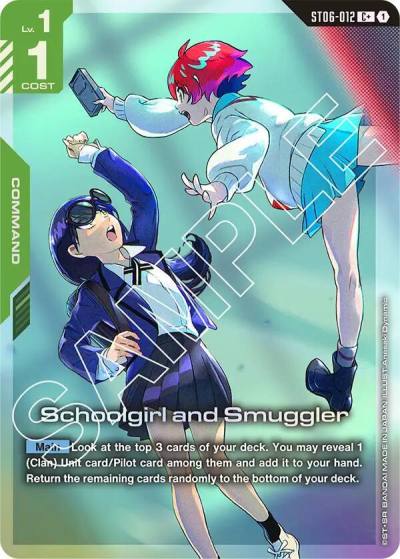 Schoolgirl and Smuggler (C+) ST06-012 Starter Deck 06: Clan Unity Gundam card