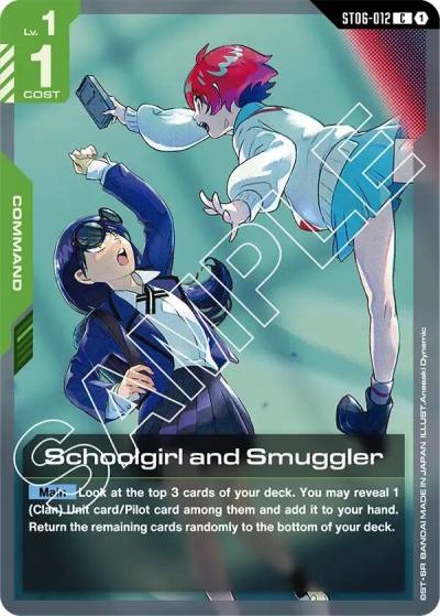 Schoolgirl and Smuggler ST06-012 Starter Deck 06: Clan Unity Gundam card