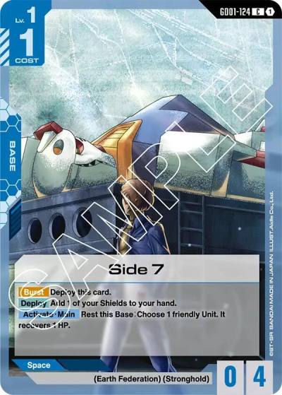 Side 7 GD01-124 Newtype Rising Gundam card