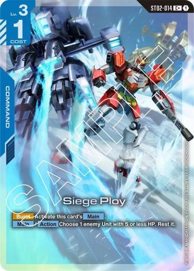 Siege Ploy (C+) ST02-014 Starter Deck 02: Wings of Advance Gundam card