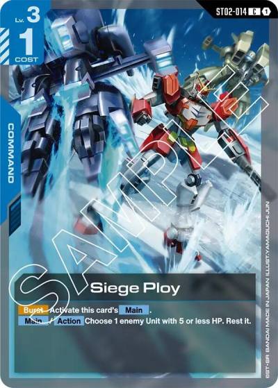 Siege Ploy ST02-014 Starter Deck 02: Wings of Advance Gundam card