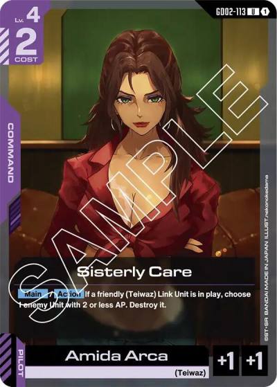Sisterly Care GD02-113 Dual Impact Gundam card