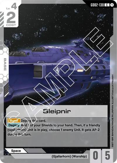 Sleipnir GD02-130 Dual Impact Gundam card
