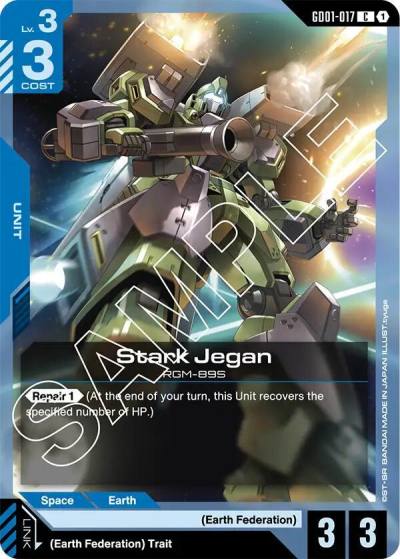 Stark Jegan GD01-017 Newtype Rising Gundam card
