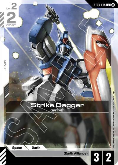 Strike Dagger ST04-005 Edition Beta Gundam card