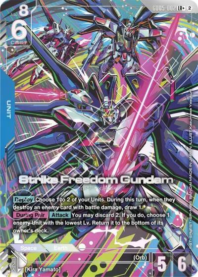 strike freedom gundam lrplus GD05-002 Freedom Ascension Gundam card