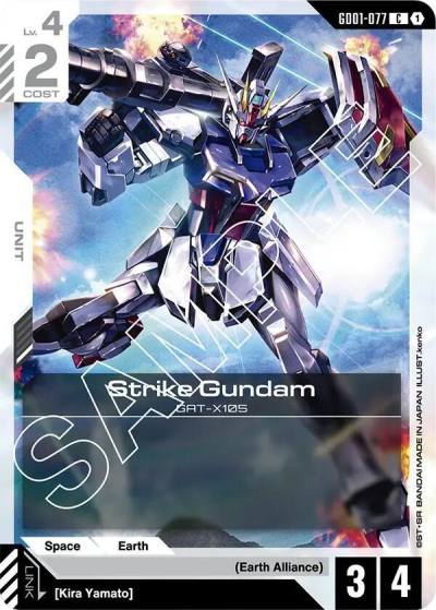 Strike Gundam (GD01-077) GD01-077 Newtype Rising Gundam card