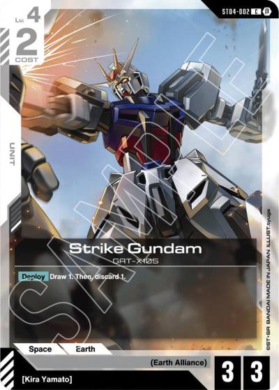 Strike Gundam ST04-002 Edition Beta Gundam card