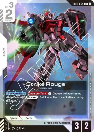 Strike Rouge GD01-069 Newtype Rising Gundam card