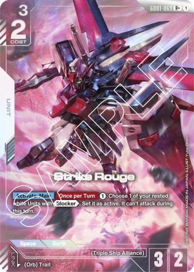 Strike Rouge (R+) GD01-069 Newtype Rising Gundam card