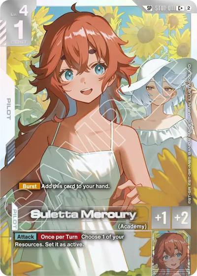 suletta mercury cplus sp ST01-011 Freedom Ascension Gundam card