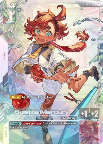Suletta Mercury (C+) ST01-011 Edition Beta Gundam card