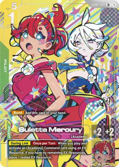 suletta mercury rplus GD04-085 Phantom Aria Gundam card