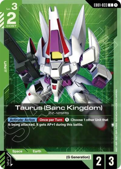 taurus sanc kingdom EB01-033 Eternal Nexus Gundam card
