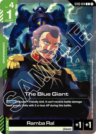The Blue Giant ST03-014 Starter Deck 03: Zeon's Rush Gundam card