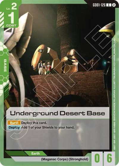 underground desert base GD01-126 Deck Build Box Freedom Ascension Gundam card