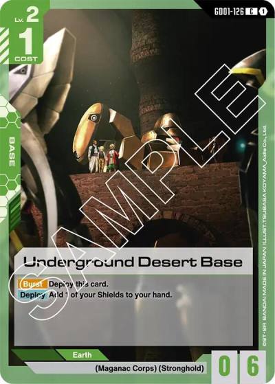 Underground Desert Base GD01-126 Newtype Rising Gundam card