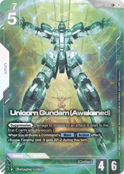 unicorn gundam awakened lrplus GD04-066 Phantom Aria Gundam card