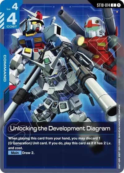 unlocking the development diagram ST10-014 Starter Deck 10: Generation Pulse Gundam card