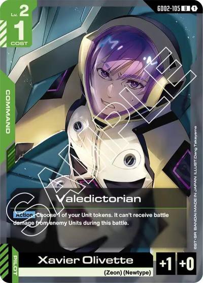 Valedictorian GD02-105 Dual Impact Gundam card