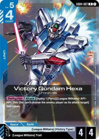 victory gundam hexa GD04-007 Phantom Aria Gundam card