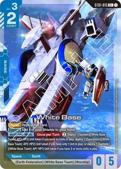 White Base (C+) ST01-015 Starter Deck 01: Heroic Beginnings Gundam card