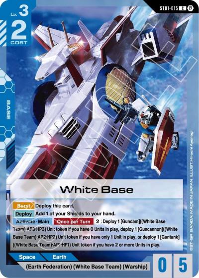 White Base ST01-015 Edition Beta Gundam card
