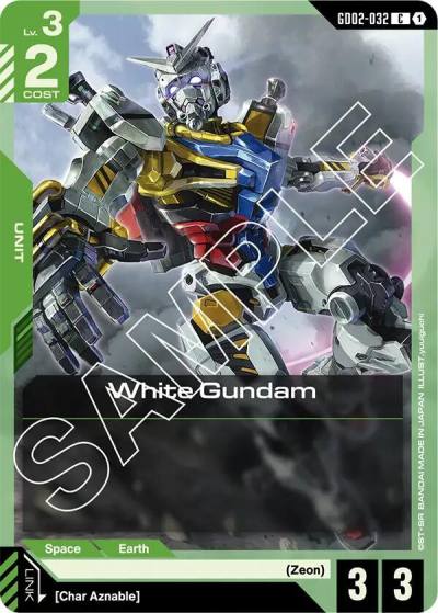White Gundam GD02-032 Dual Impact Gundam card