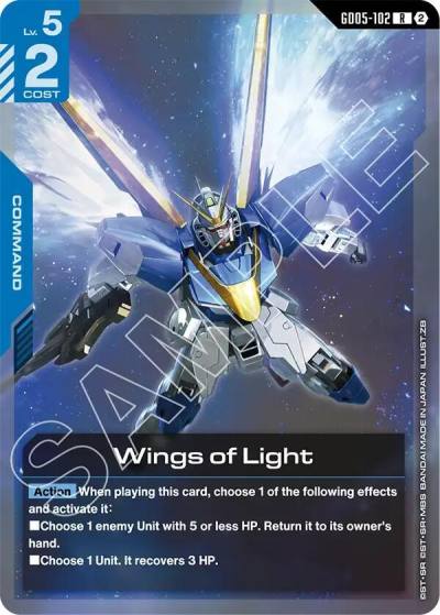 wings of light GD05-102 Freedom Ascension Gundam card