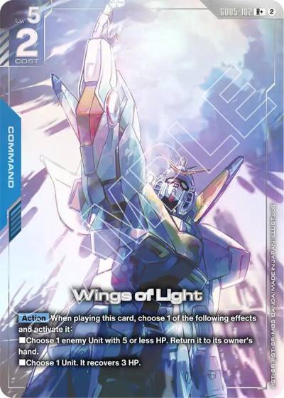 wings of light rplus GD05-102 Freedom Ascension Gundam card