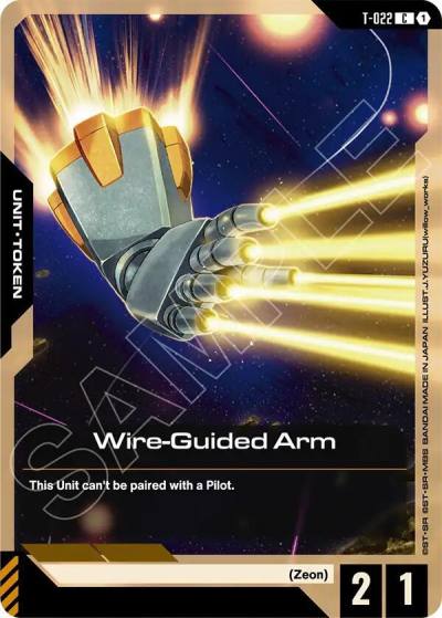 wire guided arm T-022 Phantom Aria Gundam card