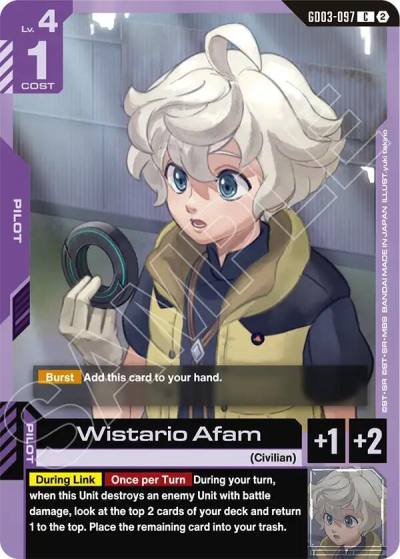 wistario afam GD03-097 Deck Build Box Freedom Ascension Gundam card