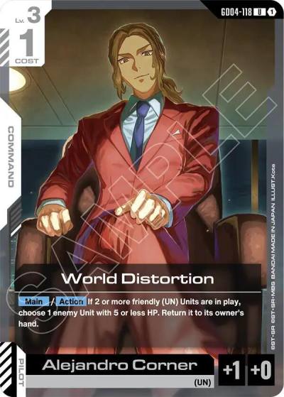 world distortion GD04-118 Phantom Aria Gundam card