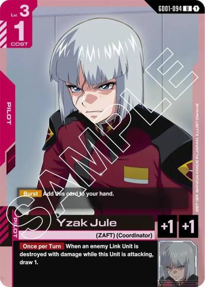 Yzak Jule GD01-094 Newtype Rising Gundam card
