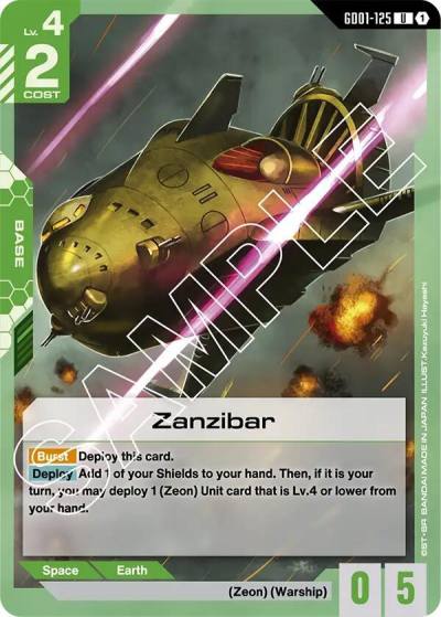 Zanzibar GD01-125 Newtype Rising Gundam card