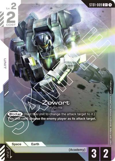 Zowort (C+) ST01-009 Starter Deck 01: Heroic Beginnings Gundam card